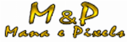 Logo da loja M e P  Mana e Pixels