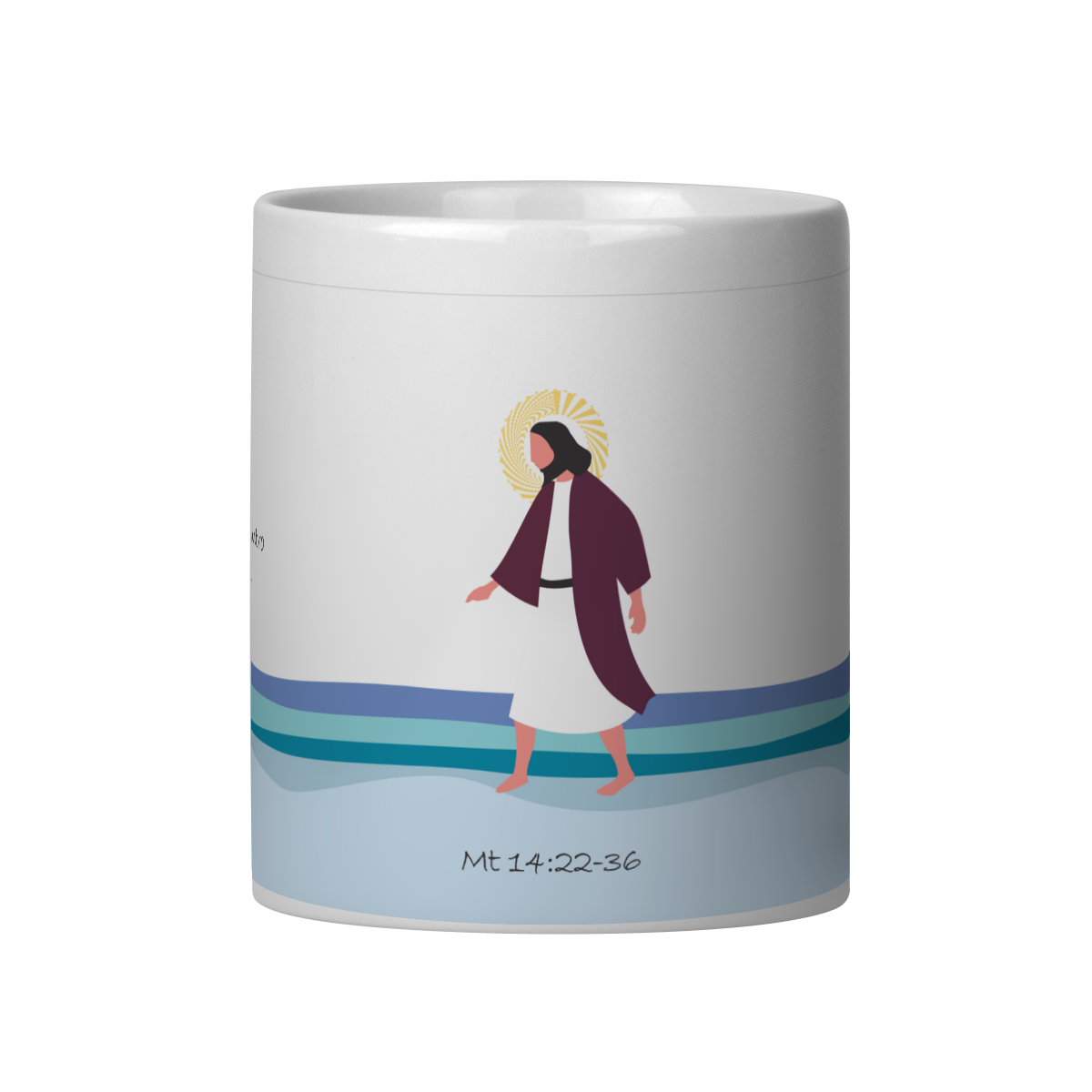 Caneca Caminhando Sobre as Águas | o verbo.   Mt 14:22-36