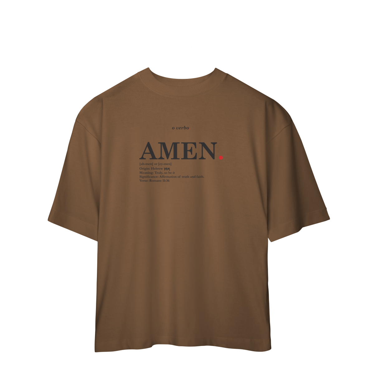 Oversized Tee AMEN. – Truly, So Be It