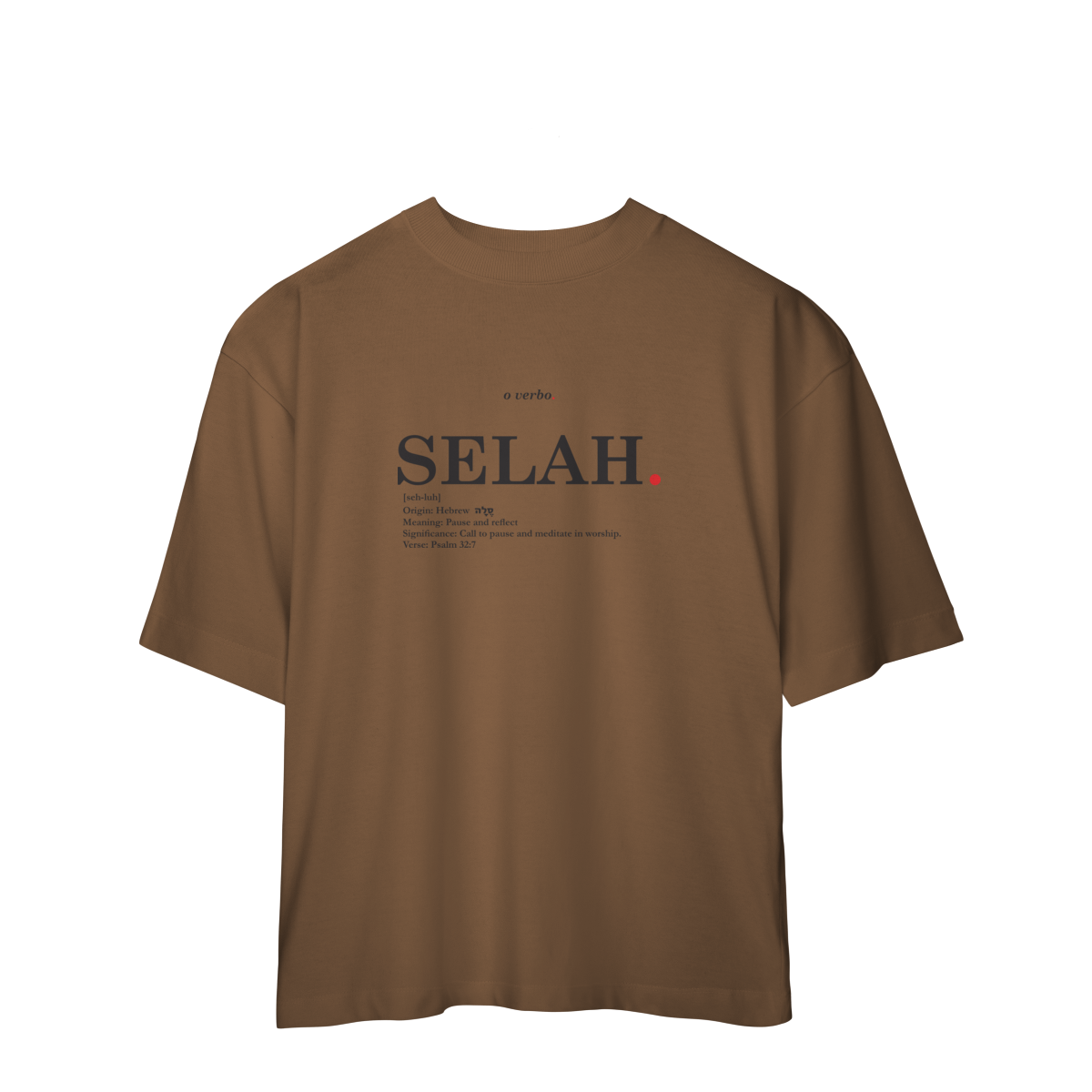 Oversized Tee SELAH. – Pause and Reflect
