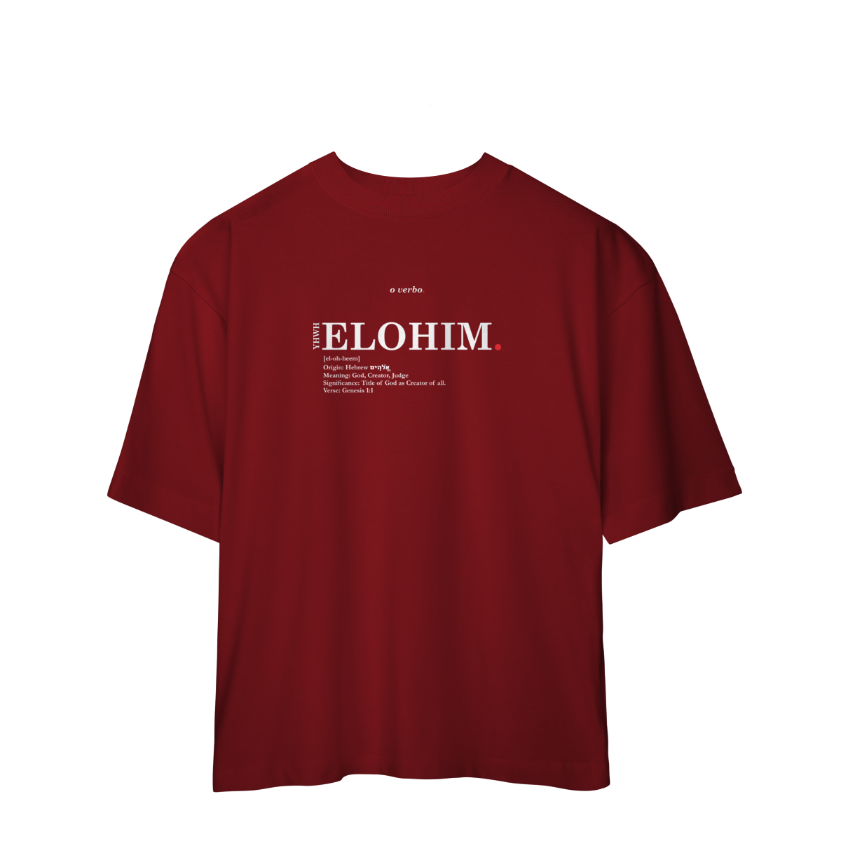 Oversized Tee ELOHIM. – The Creator of All