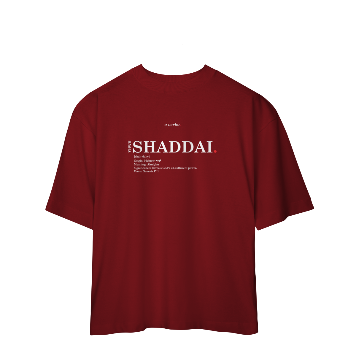 Oversized Tee SHADDAI. – The Almighty God