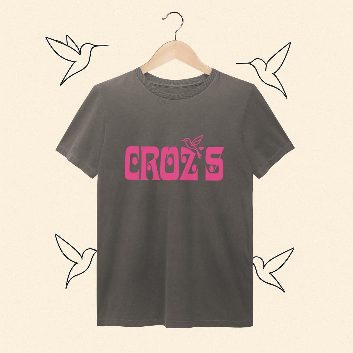 Camiseta Estonada Crozs Rosa