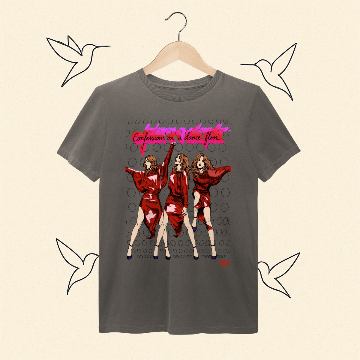 Camiseta Estonada Madonna Confessions on a Dance Floor 20 anos