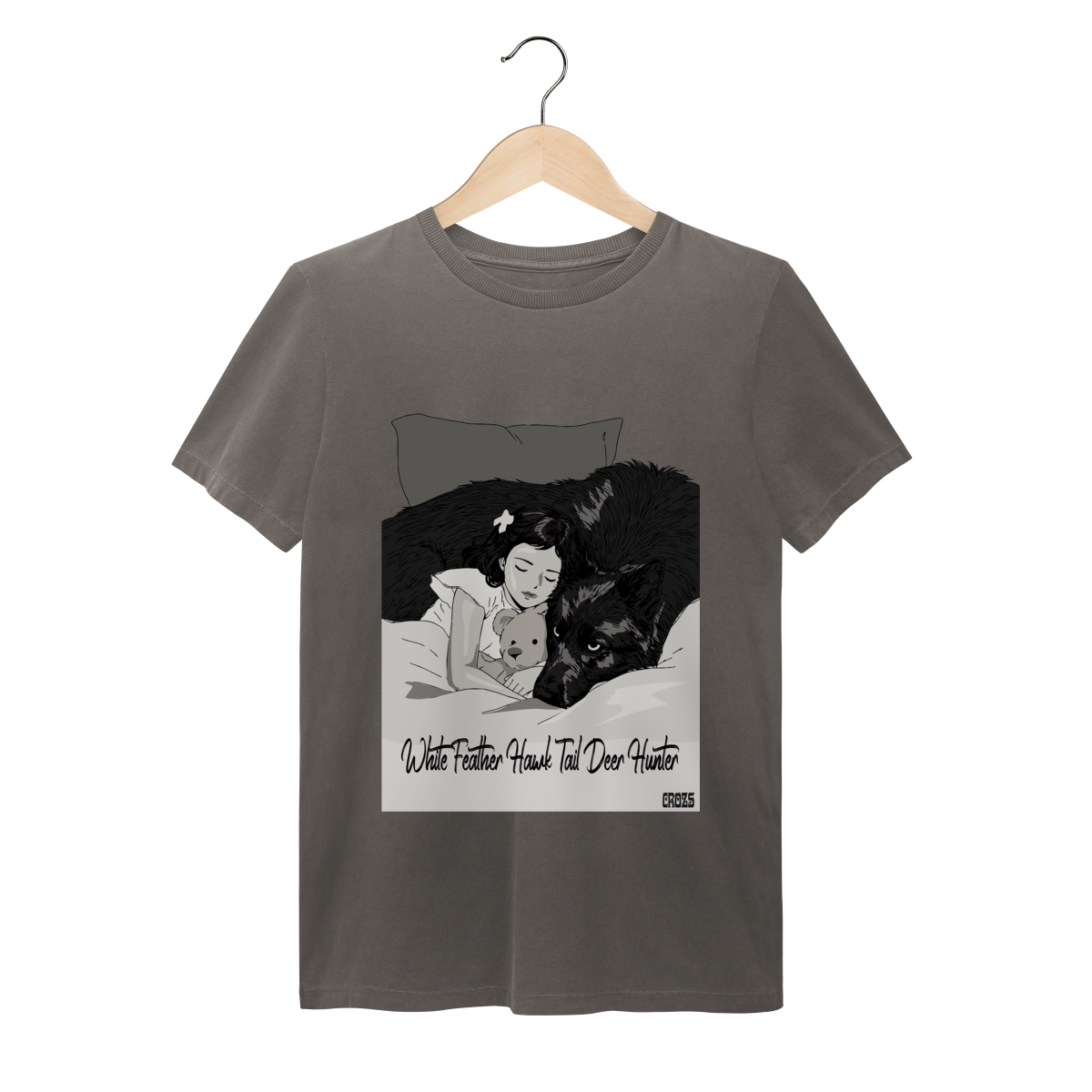 Camiseta Estonada Lana Del Rey White Feather Hawk Tail Deer Hunter