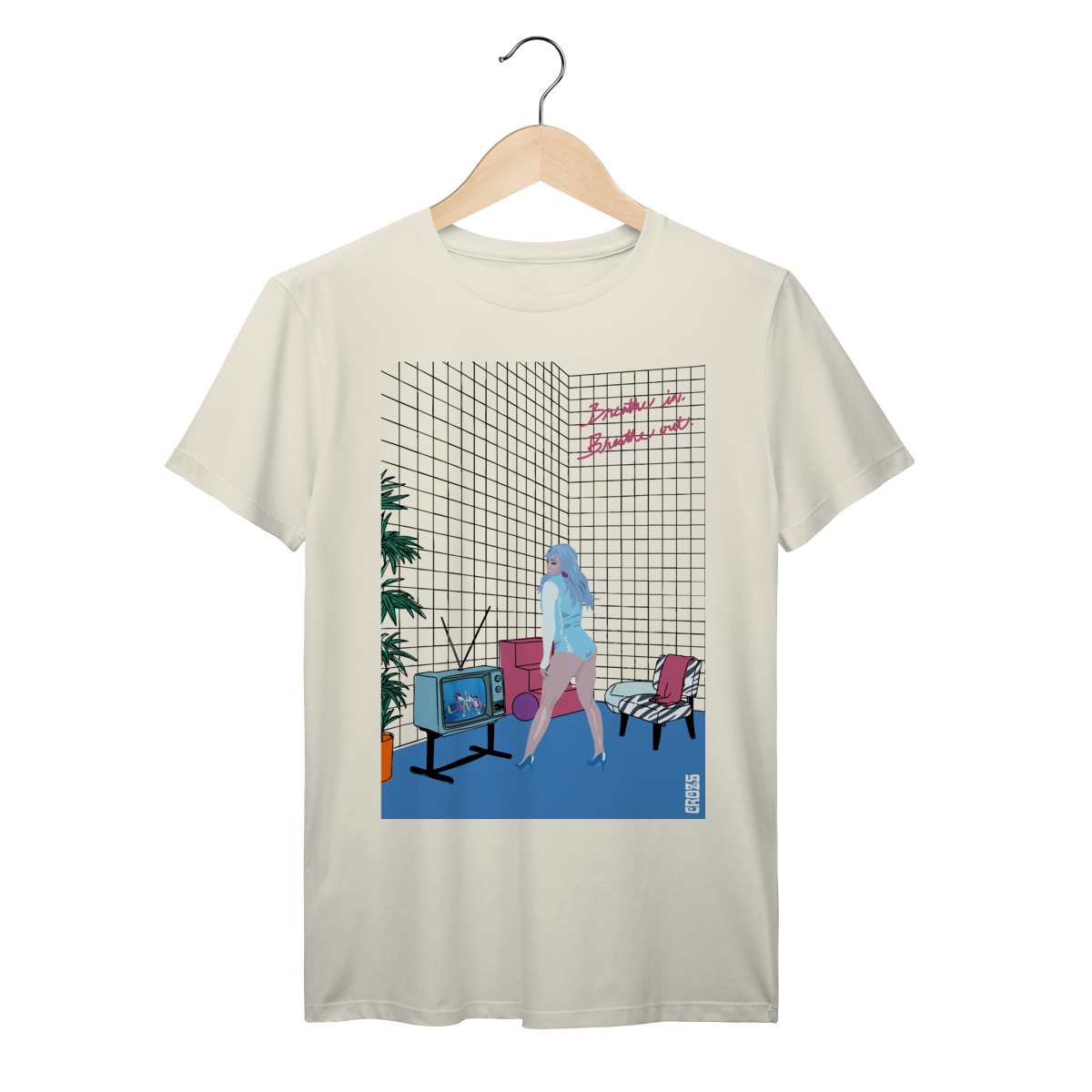 Camiseta Premium Hilary Duff Breathe in breathe out