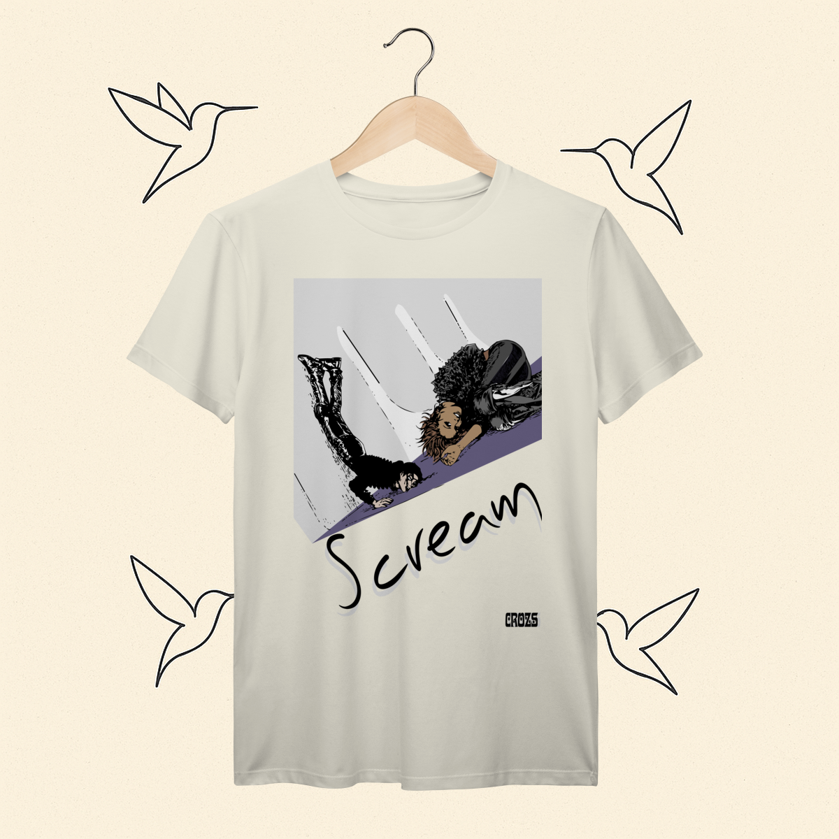Camiseta Premium Scream Janet e Michael Jackson