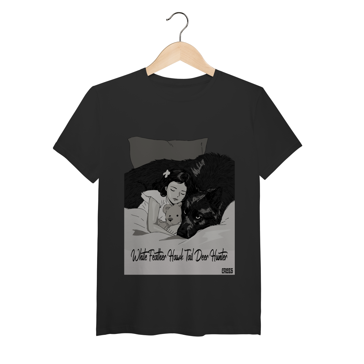 Tech T-Shirt Lana Del Rey White Feather Hawk Tail Deer Hunter 