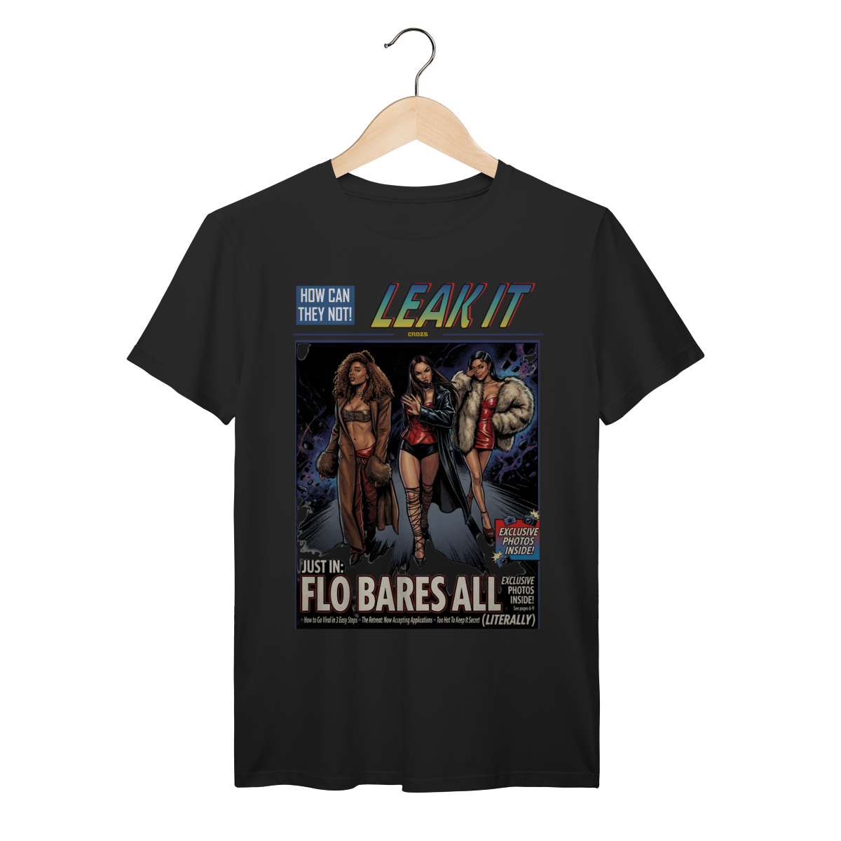 Nome do produto: Camiseta Premium FLO Leak It