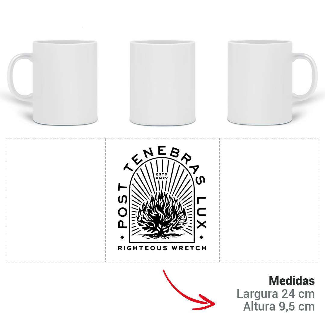 Post Tenebras Lux | Caneca Branca