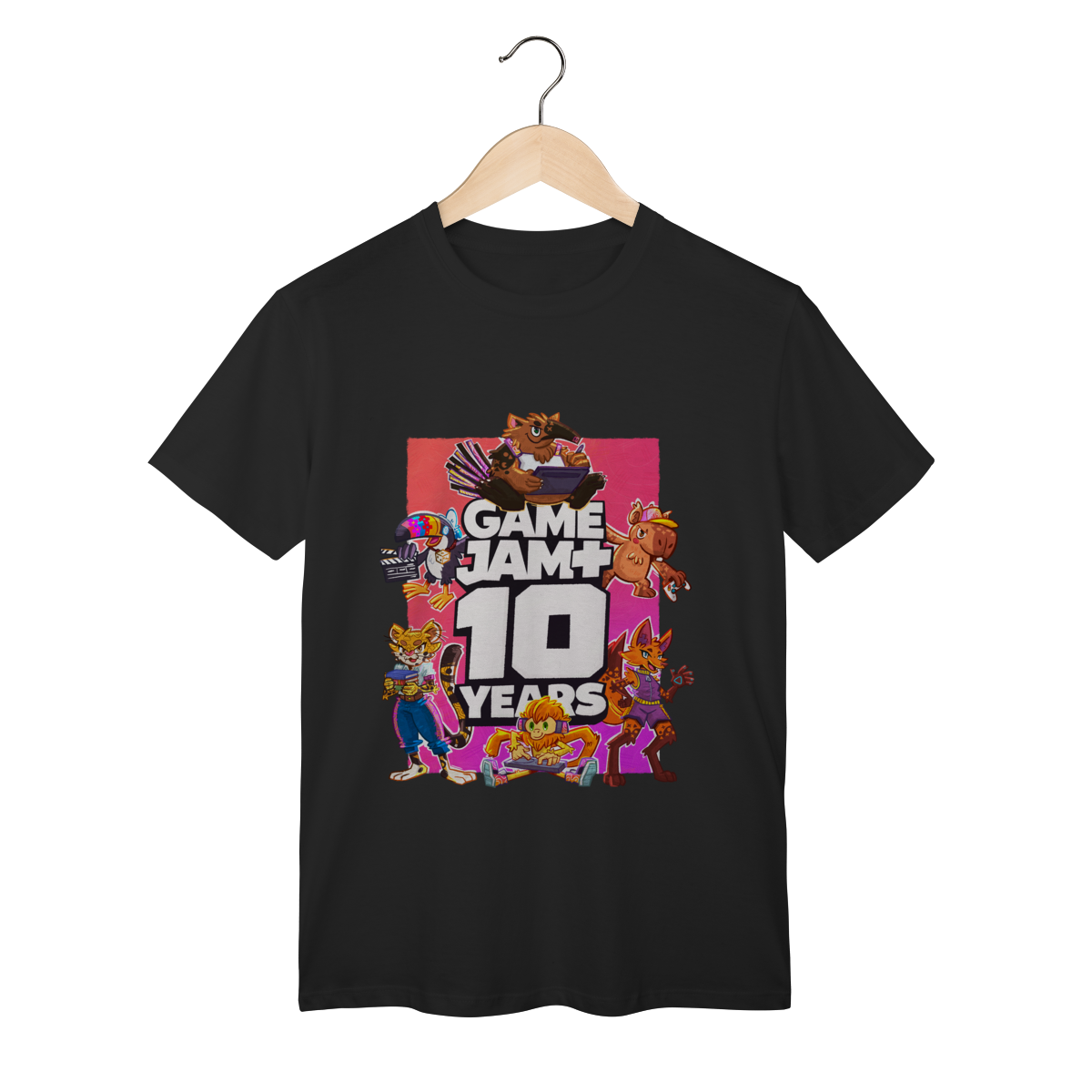 Estampa comemorativa 10 anos de GameJamPlus