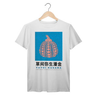 Camiseta Yayoi Kusama Azul Rosa Algodão Prime