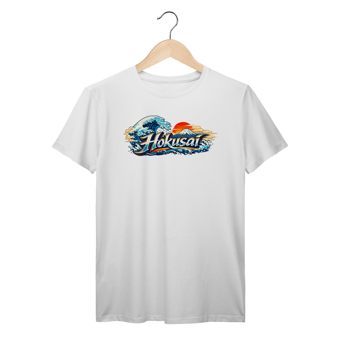 Camiseta Hokusai Frente & Verso Algodão Prime