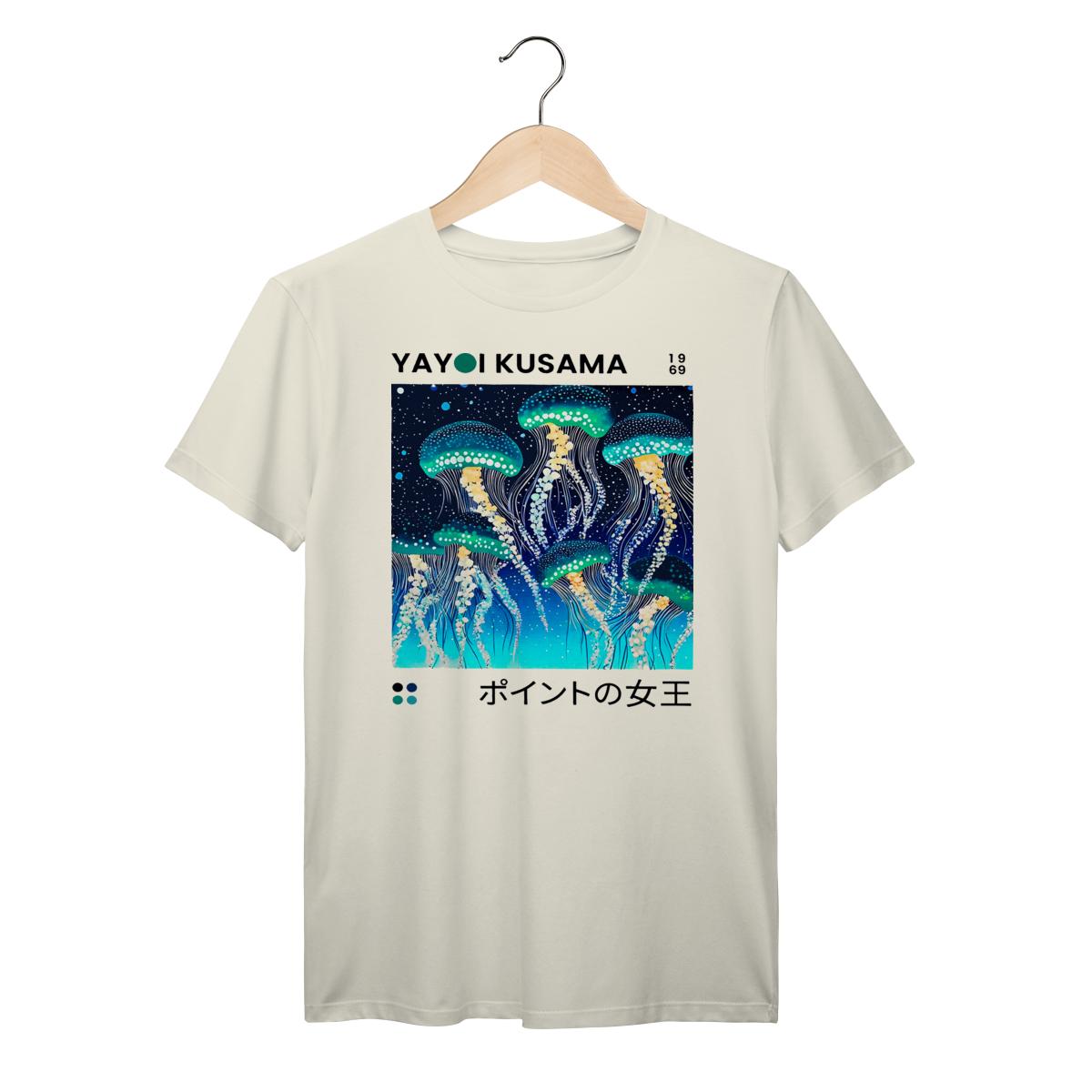 Camiseta Yayoi Kusama 1969 Algodão Prime 