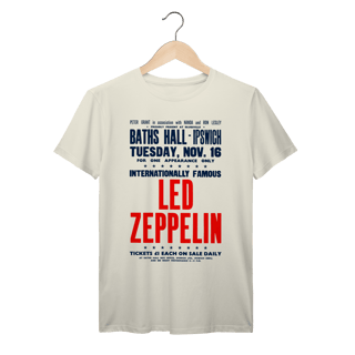 Camiseta Led Zeppelin Baths Hall Algodão Prime 