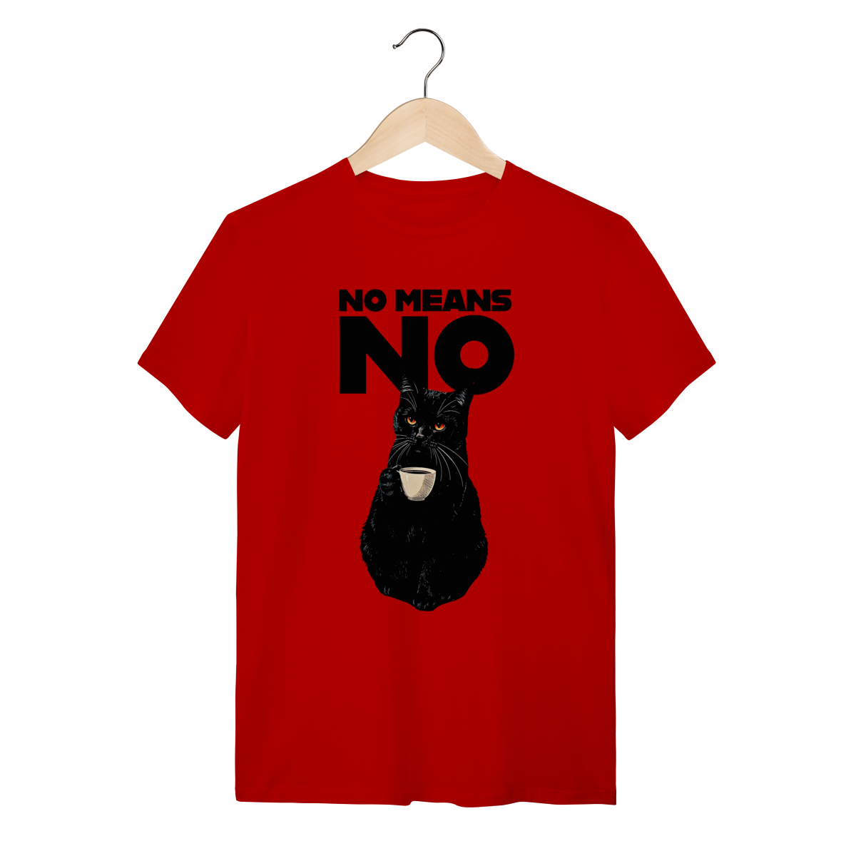 Camiseta Gato Café Algodão Quality