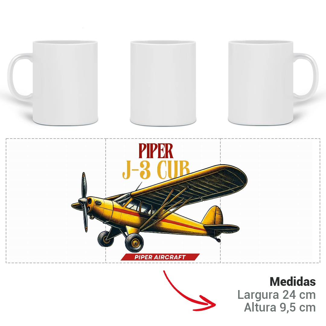 Caneca - Piper Cub