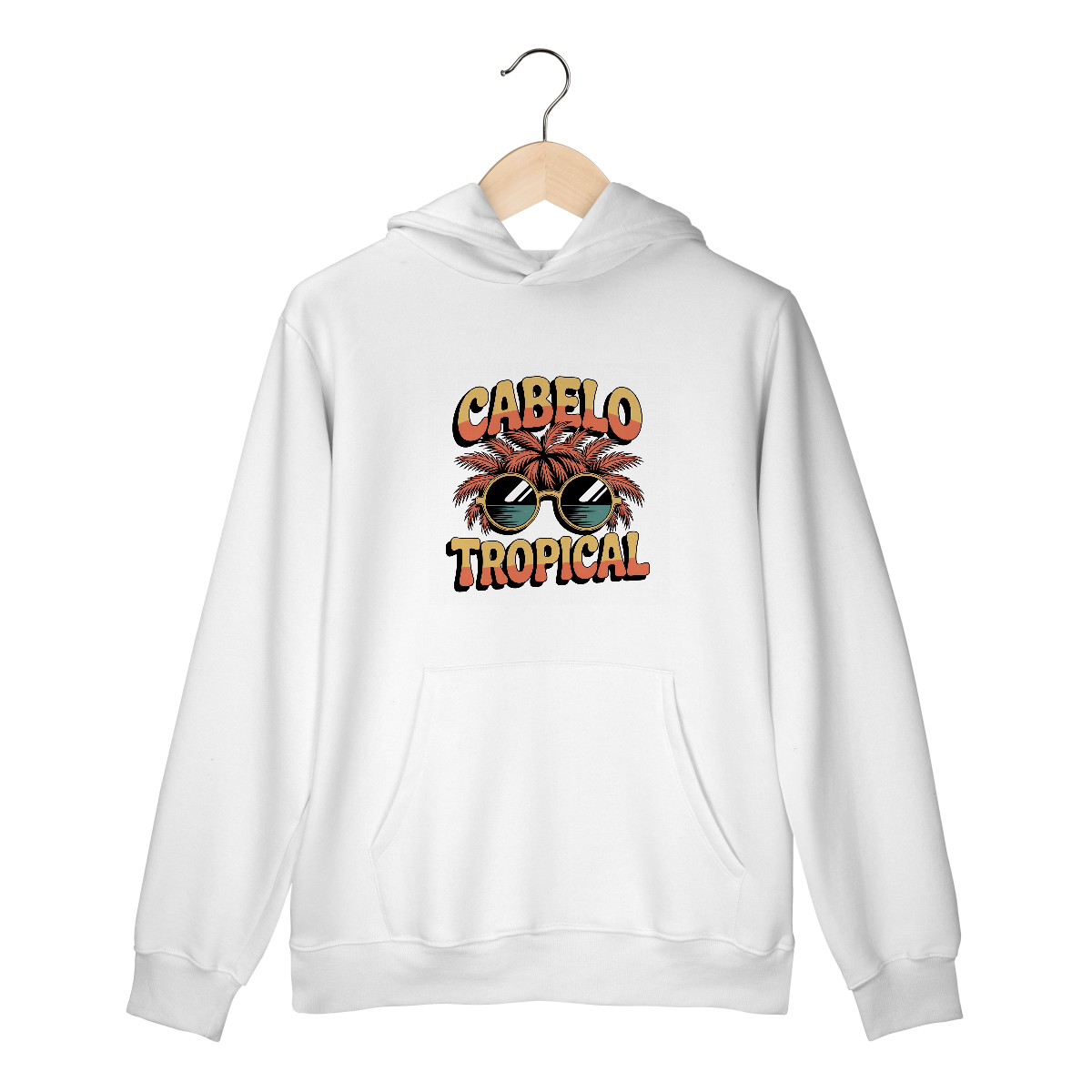 MOLETOM CANGURU - CABELO TROPICAL