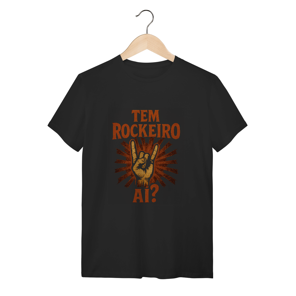 CAMISETA - TEM ROCKEIRO AÍ