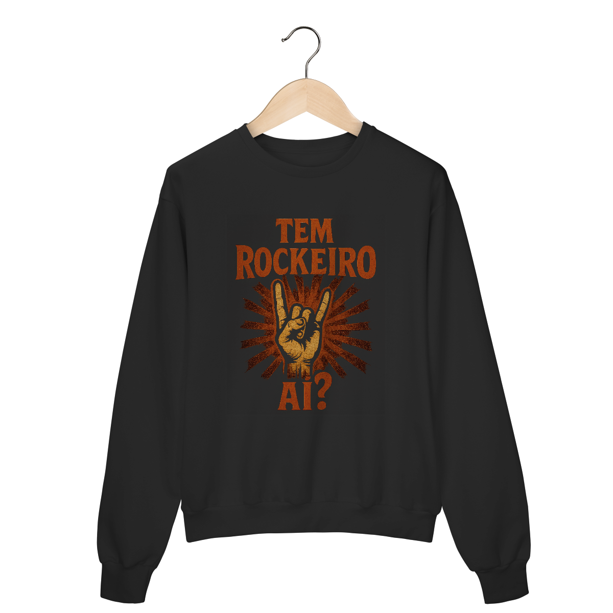 MOLETOM FECHADO - TEM ROCKEIRO AÍ