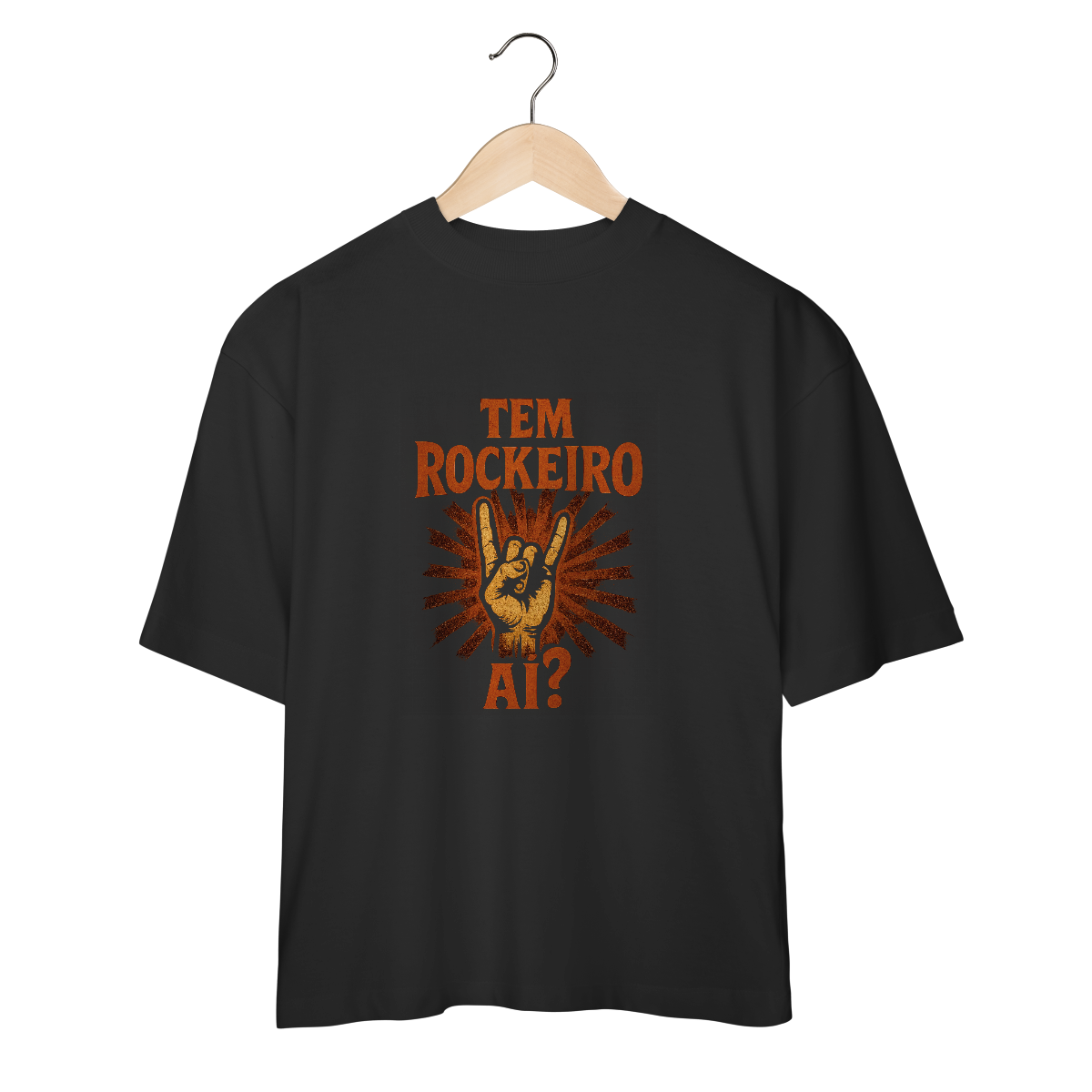 Nome do produto: OVERSIZED - TEM ROCKEIRO AÍ