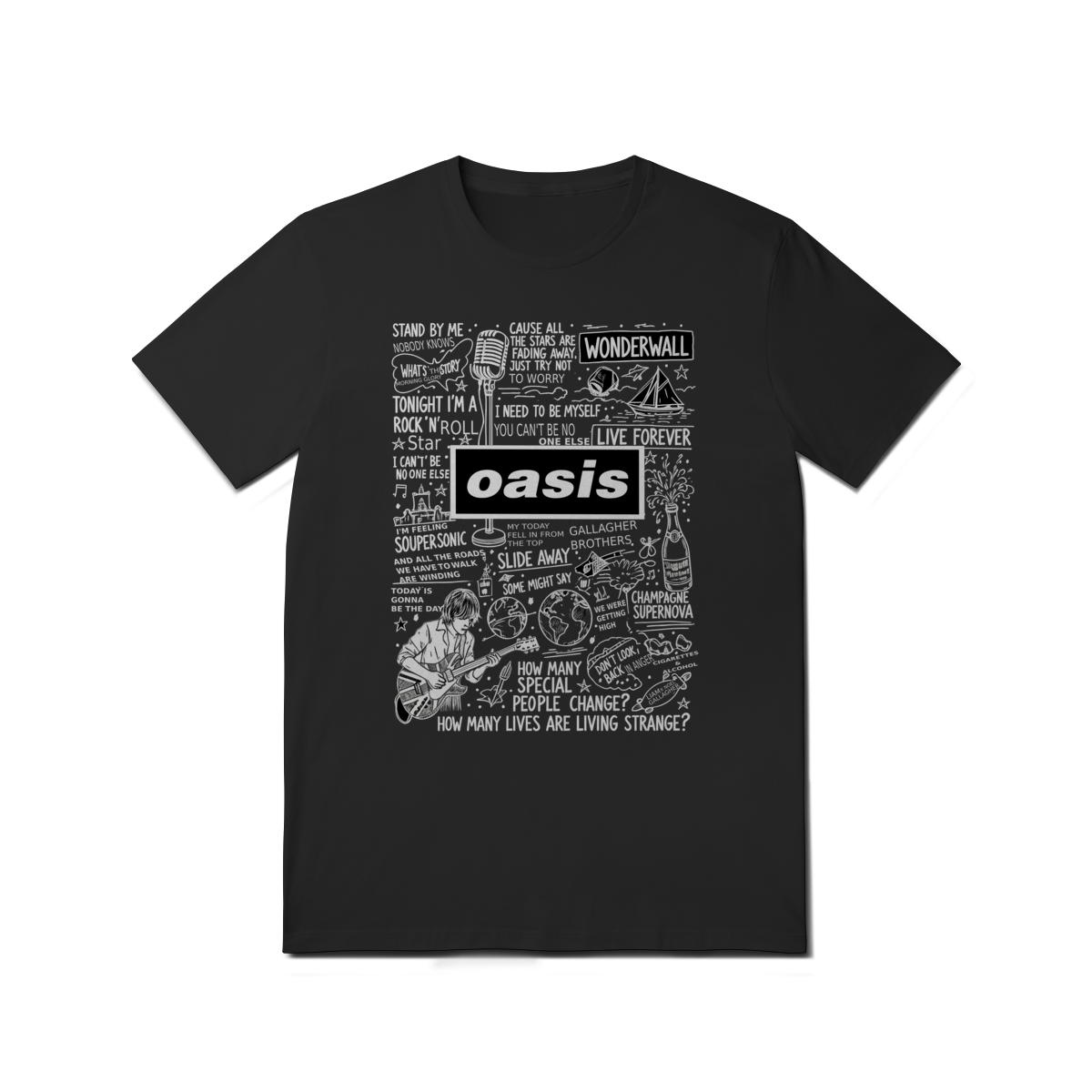 Camiseta Oasis Personalizada