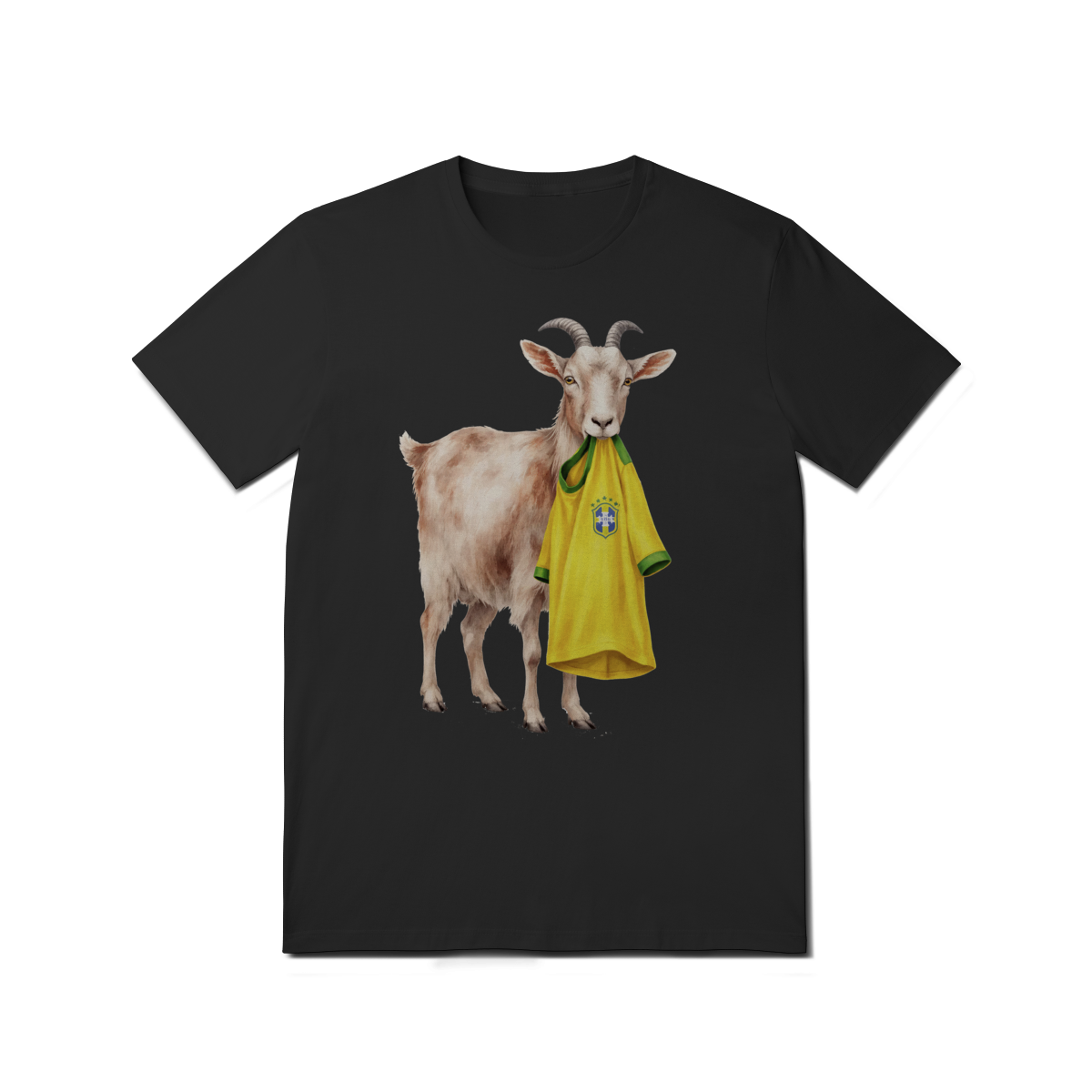Camiseta Brasil Ano de jogo   Goat Mode 