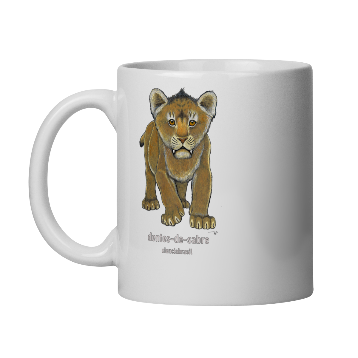 Caneca filhotes dentes de sabre