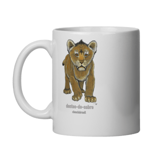 Caneca filhotes dentes de sabre