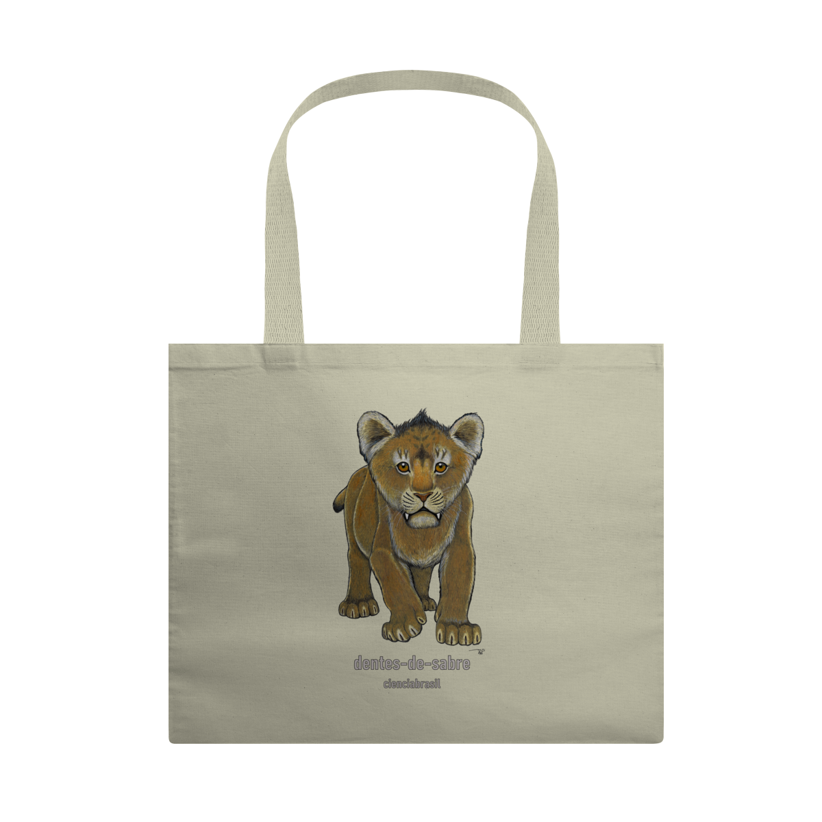 Ecobag Grande filhotes dentes de sabre