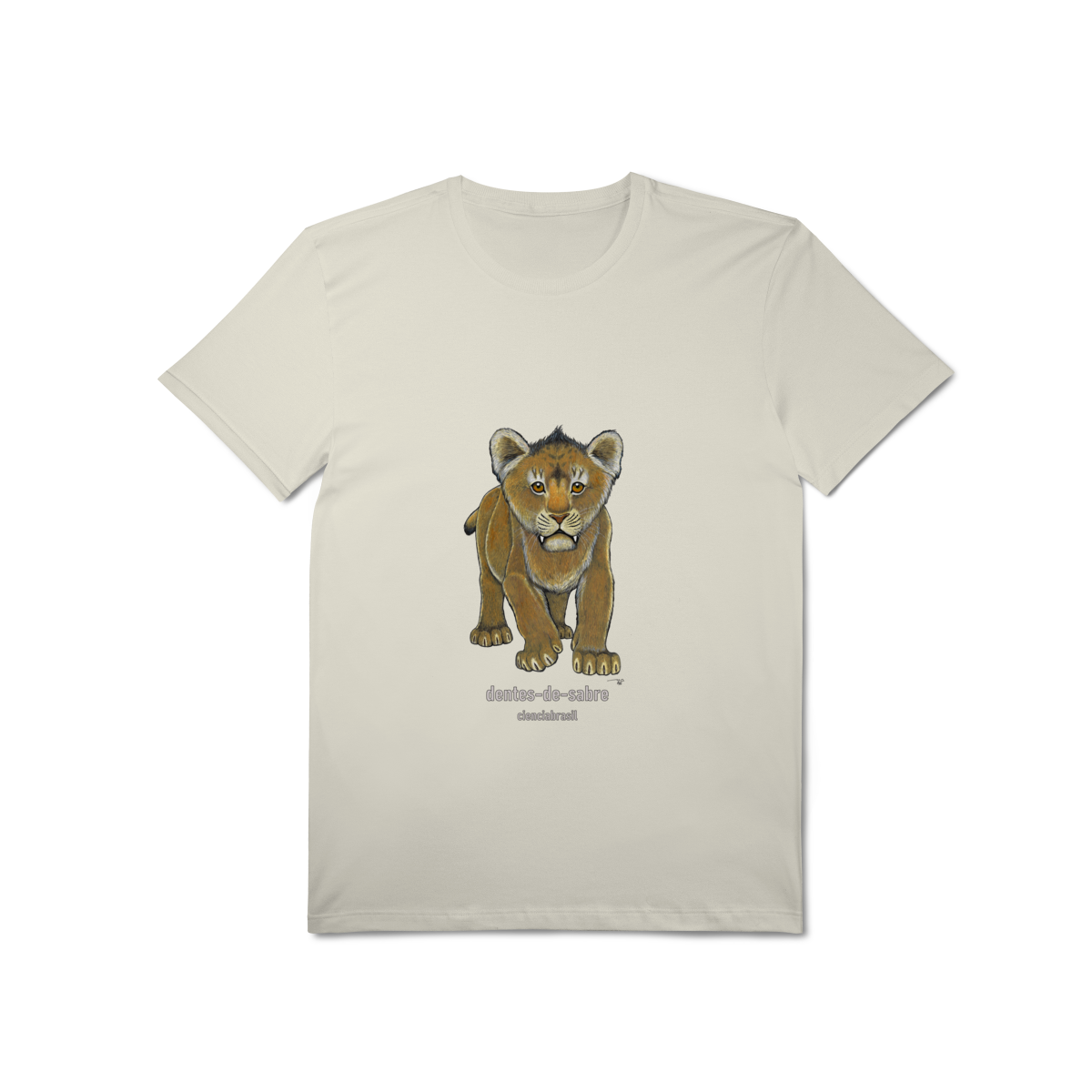 T-Shirt Pima filhotes dentes de sabre