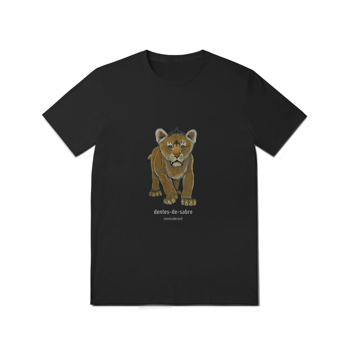 T-Shirt Quality filhotes dentes de sabre