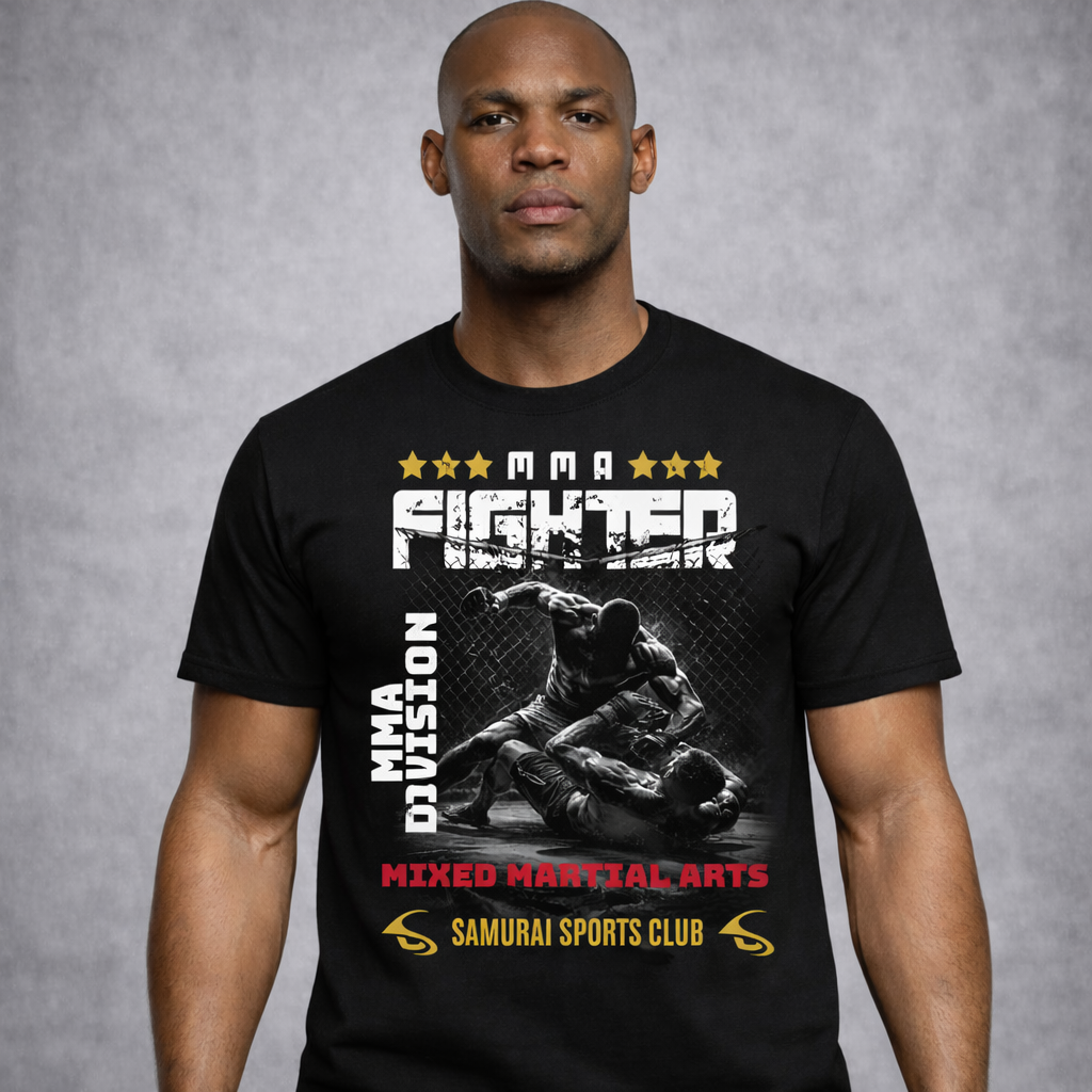 Nome do produto: Camiseta MMA Fighter – Samurai Sports Club