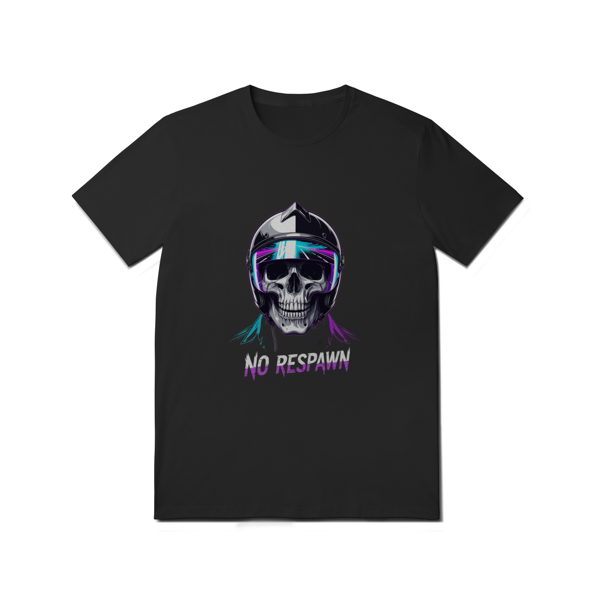 Camiseta “No Respawn” – Edição Gamer Neon
