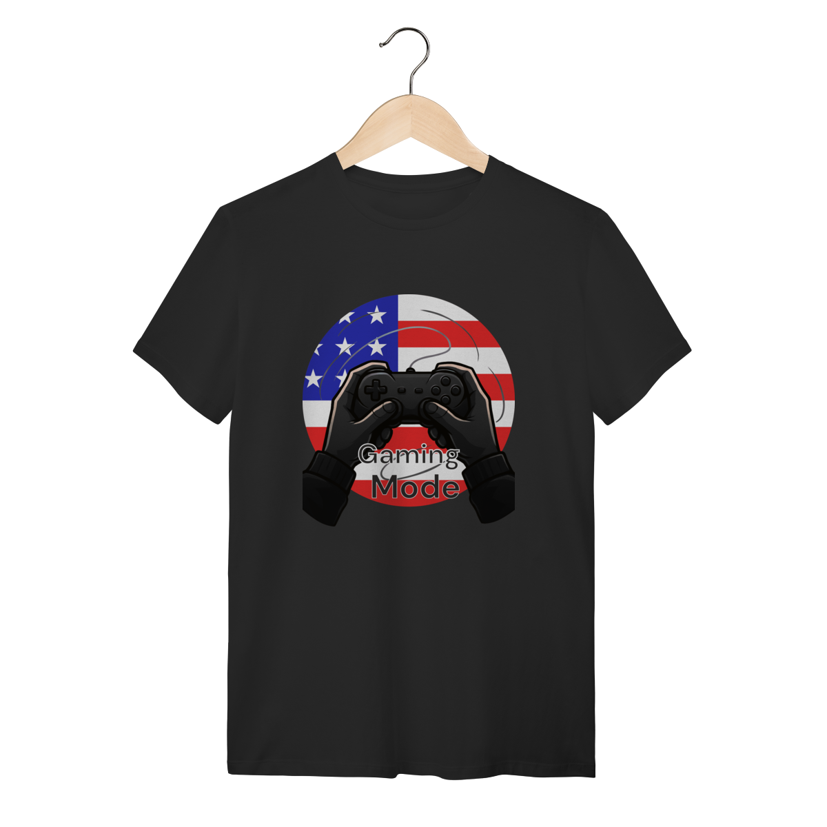Camiseta “Gaming Mode: USA” – Power Up America