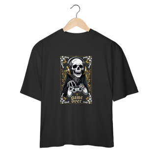 Camiseta Oversized “Game Over” – Modo Sombrio Ativado