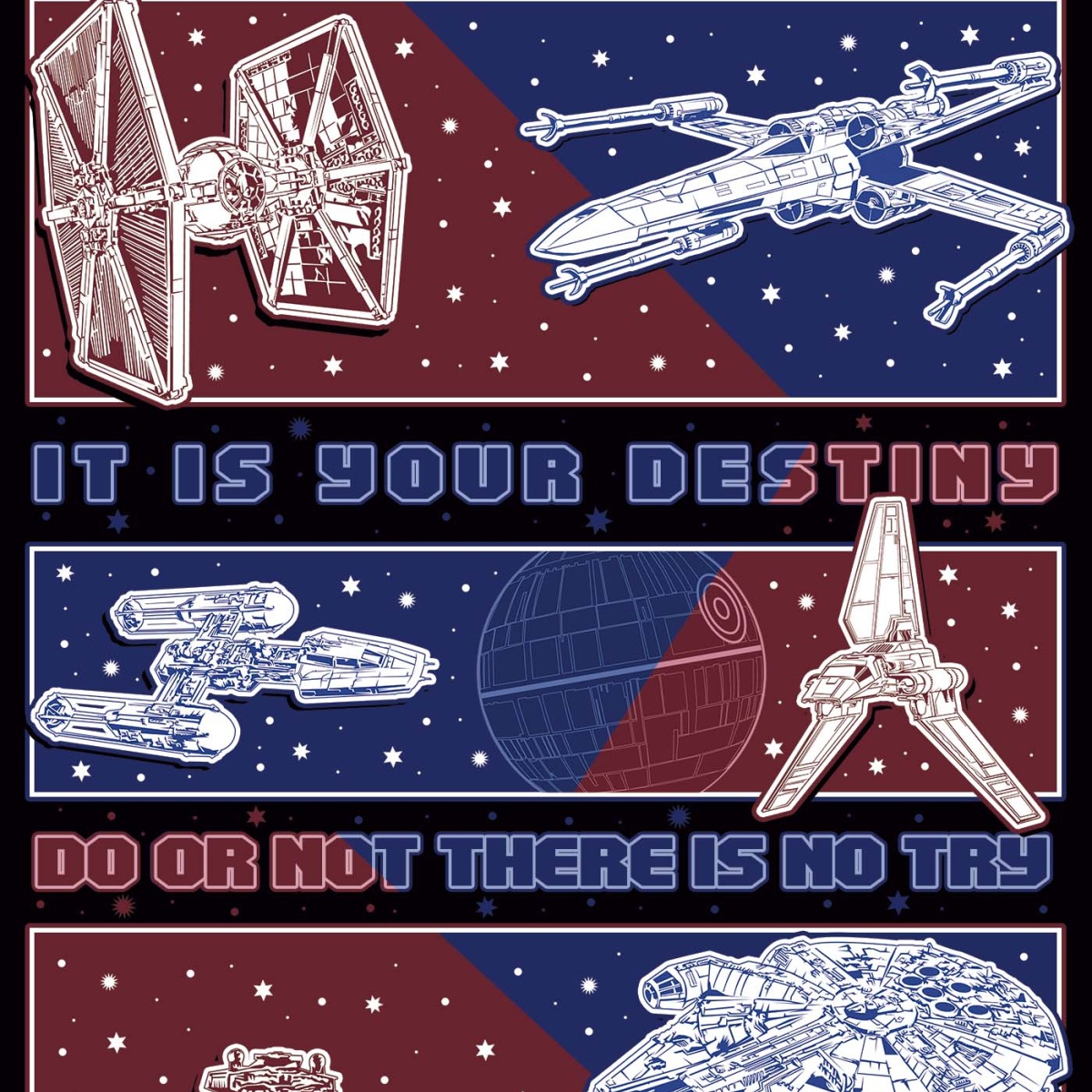 Nome do produto: Camiseta Star Wars (Naves)