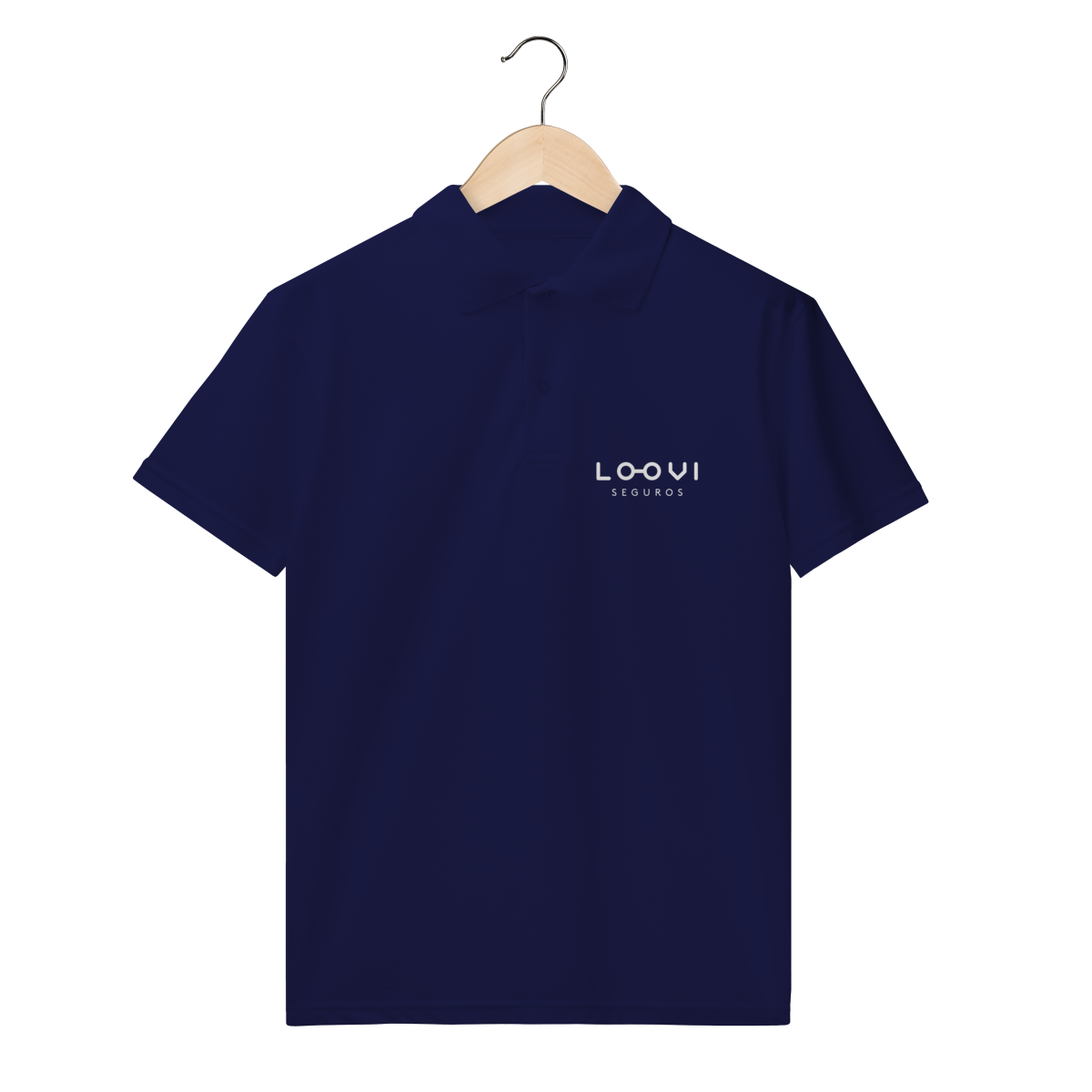 POLO MASCULINA (FRENTE E COSTAS) - LOOVI BRANCO