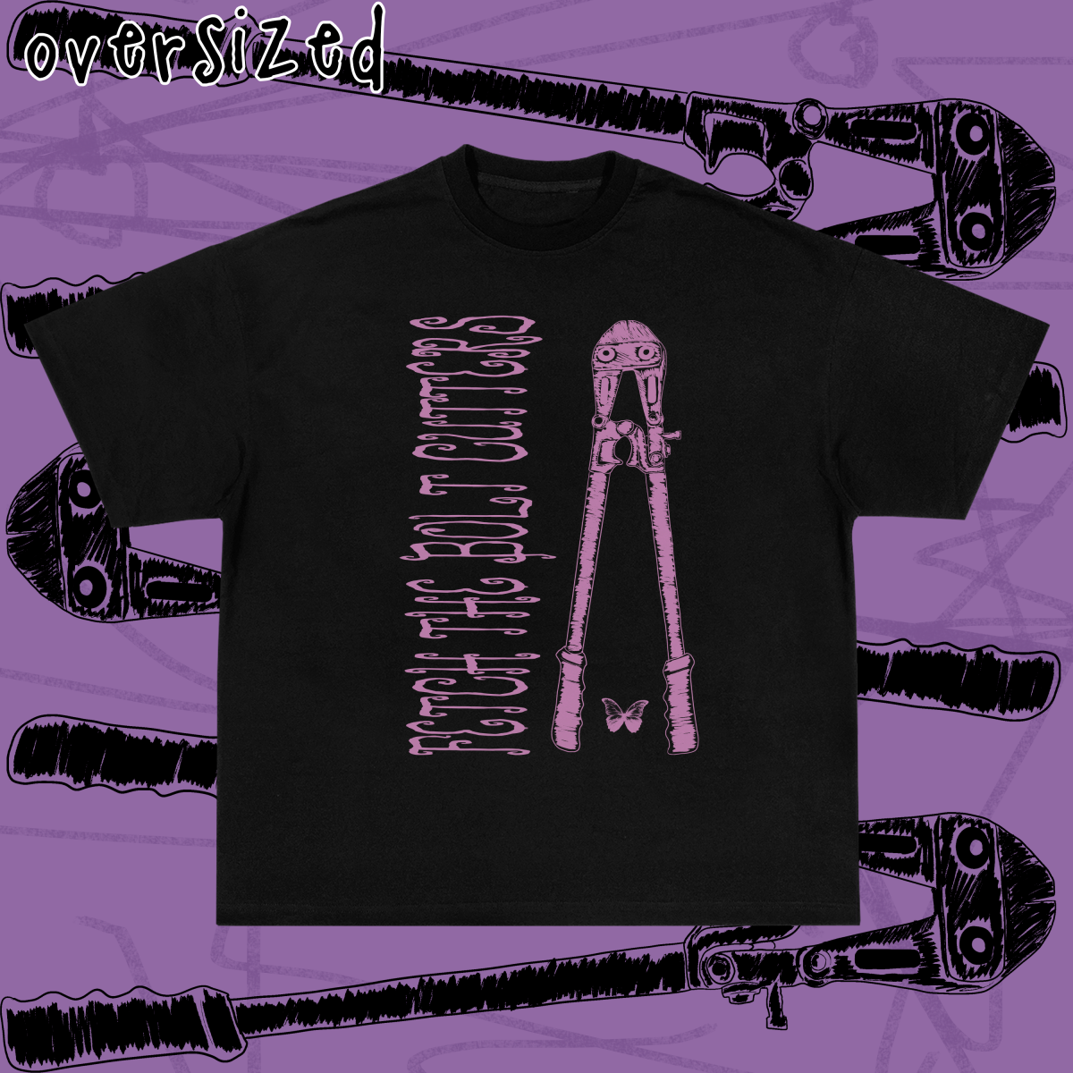 Camiseta Oversized 'FETCH THE BOLT CUTTERS (Fiona Apple)'