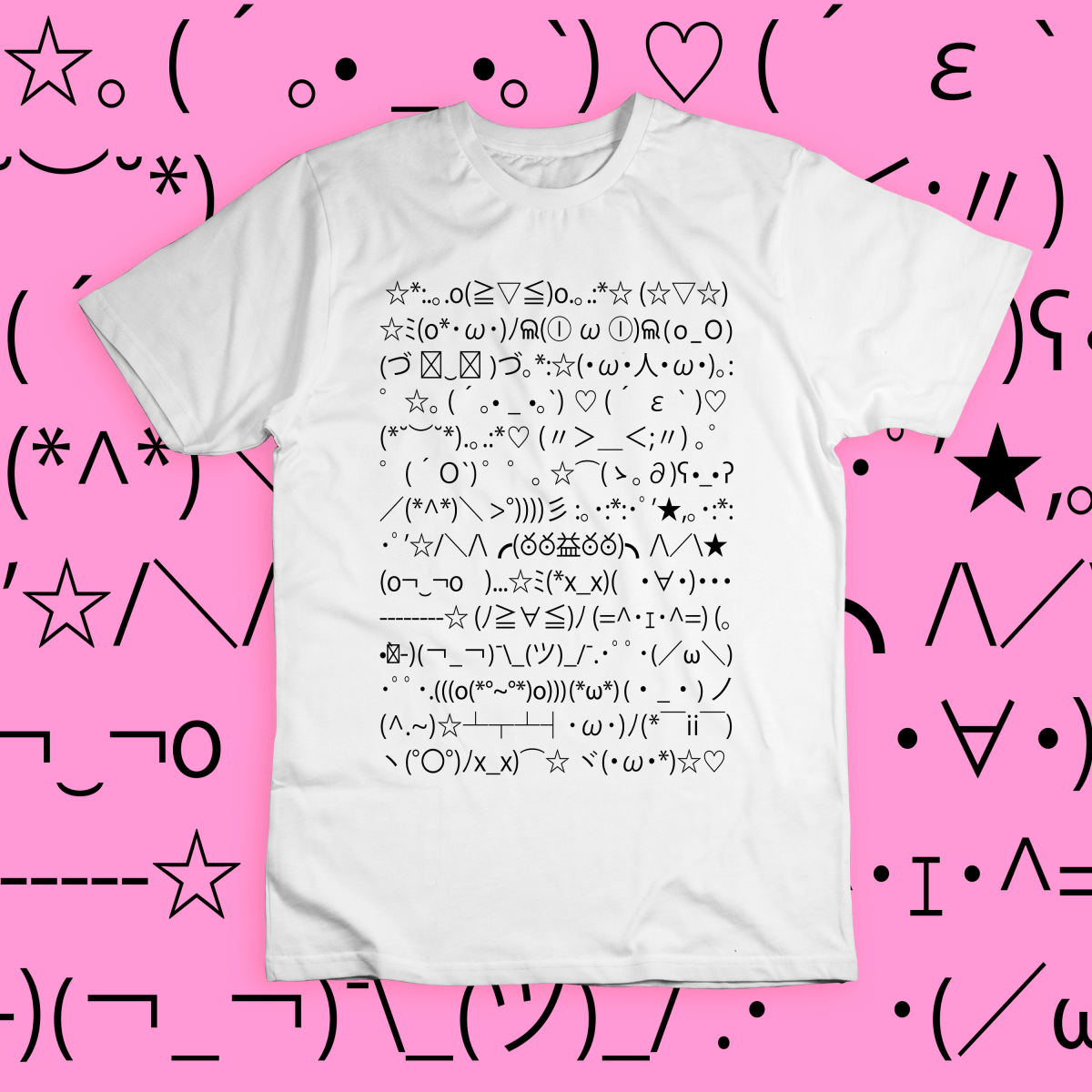 Camiseta 'kaomoji'