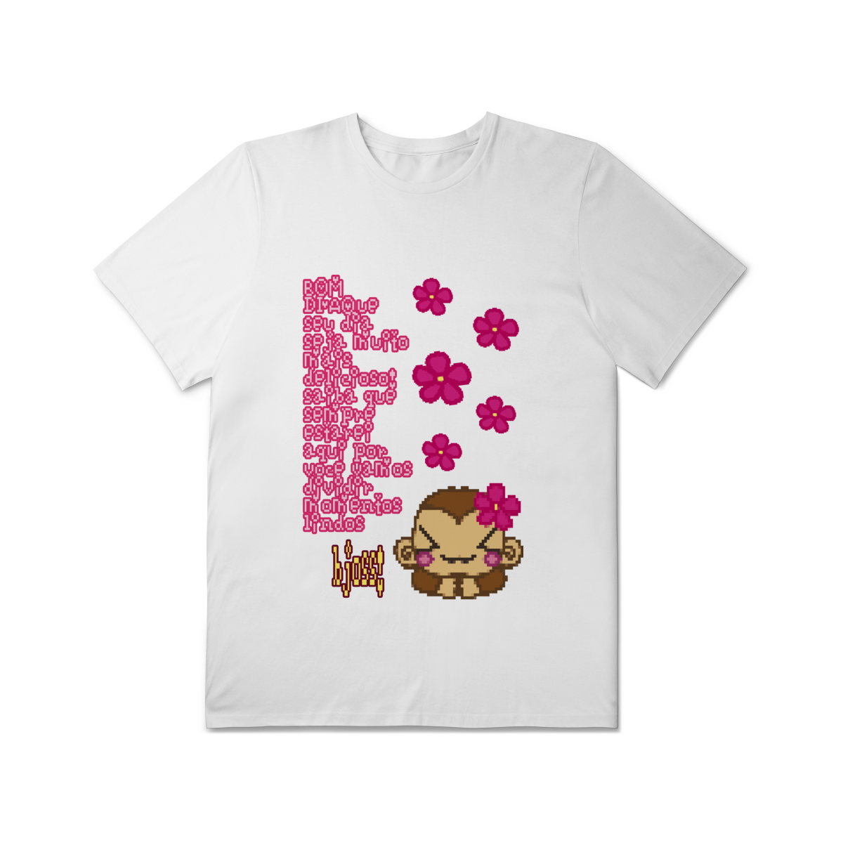 Camiseta Plus Size 'mensagem de bom dia'