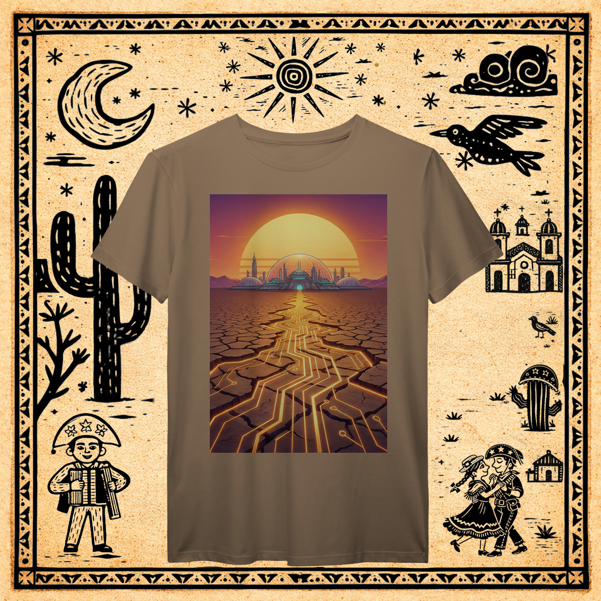 Prime - Camiseta Grid do Sertão & Cidade-Domo