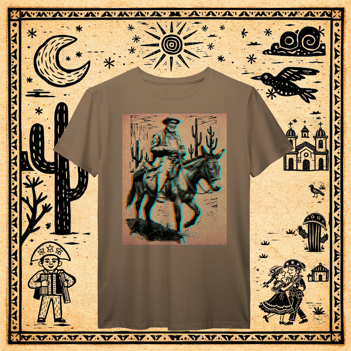 Prime - Camiseta Vaqueiro Glitch