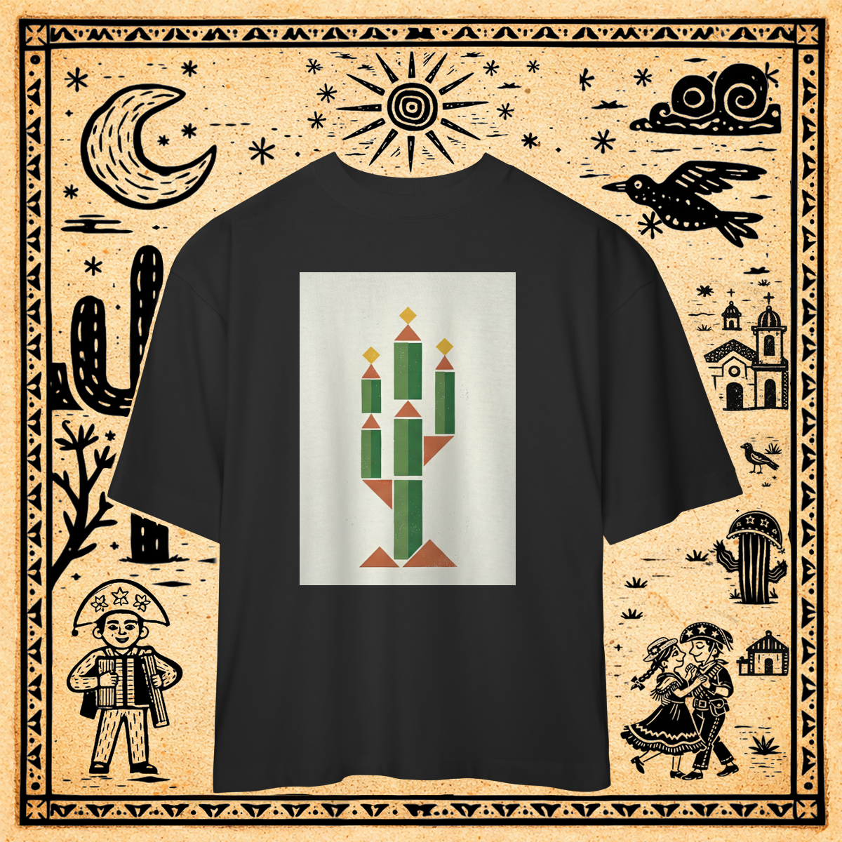 Oversized - Camiseta Mandacaru Construtivista