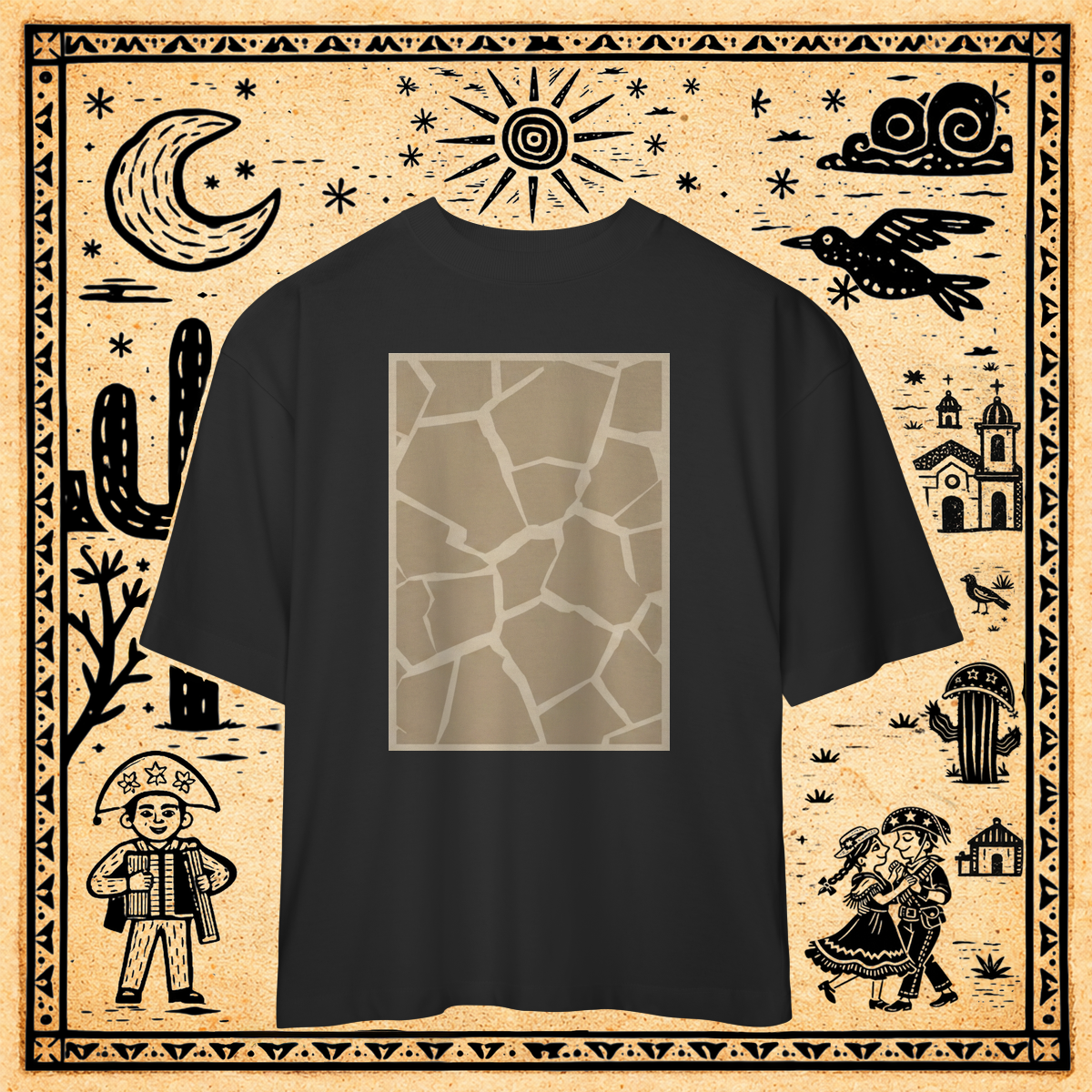 Oversized - Camiseta Solo Poligonal