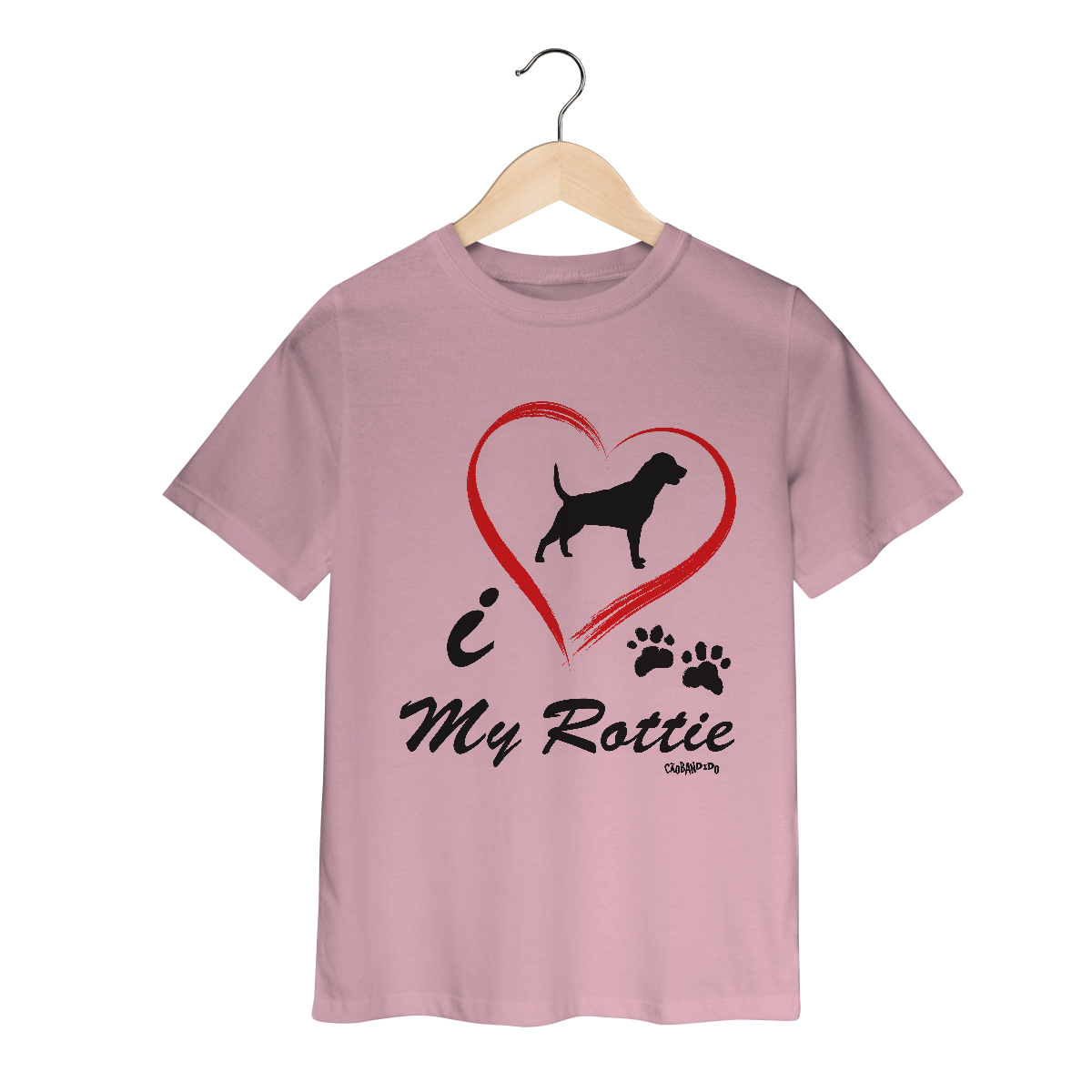 Camiseta Infantil Rottweiler - I Love My Rottie