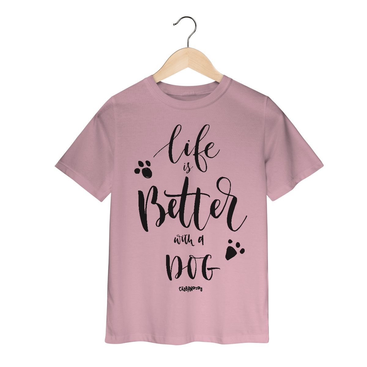 Camiseta Infantil Life is Better With a Dog