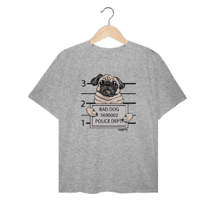 Camiseta Plus Size Pug Bad Dog