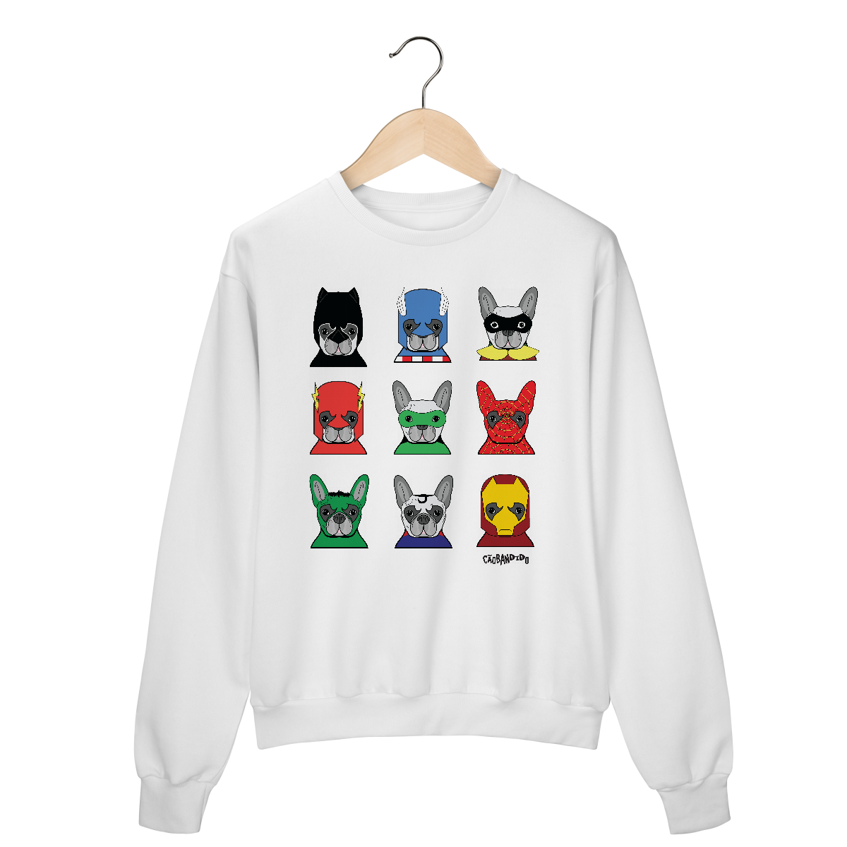 Moletom Blusão Cachorros Super-Heróis