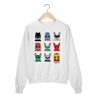 Moletom Blusão Cachorros Super-Heróis